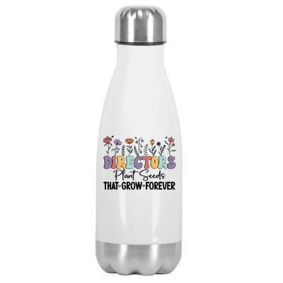 Directors Plant Seeds PNG Stainless Steel Insulated Water Bottle