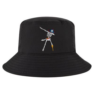 Dabbing Pirate Skeleton Funny Halloween Dab Meaningful Gift Cool Comfort Performance Bucket Hat