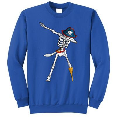 Dabbing Pirate Skeleton Funny Halloween Dab Meaningful Gift Sweatshirt