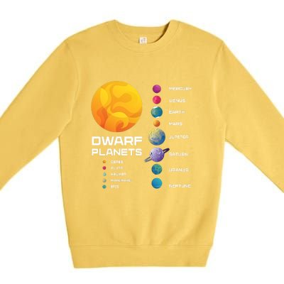 Dwarf Planets Space Astronaut Galaxy Mars Earth Venus Mercury Jupiter Premium Crewneck Sweatshirt