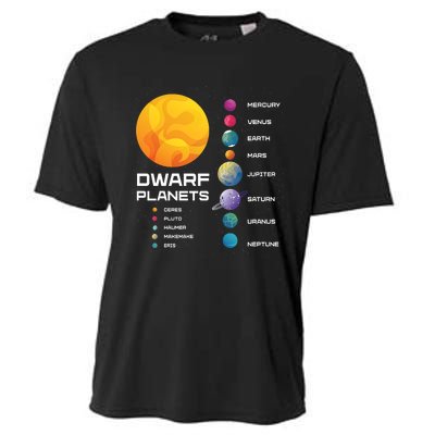 Dwarf Planets Space Astronaut Galaxy Mars Earth Venus Mercury Jupiter Cooling Performance Crew T-Shirt