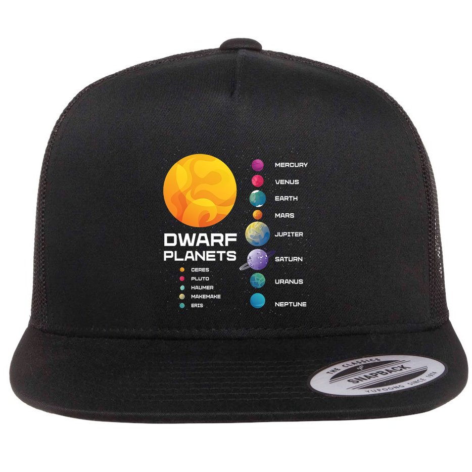 Dwarf Planets Space Astronaut Galaxy Mars Earth Venus Mercury Jupiter Flat Bill Trucker Hat