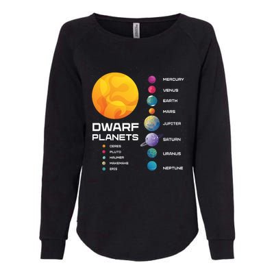 Dwarf Planets Space Astronaut Galaxy Mars Earth Venus Mercury Jupiter Womens California Wash Sweatshirt