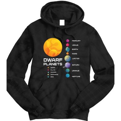 Dwarf Planets Space Astronaut Galaxy Mars Earth Venus Mercury Jupiter Tie Dye Hoodie