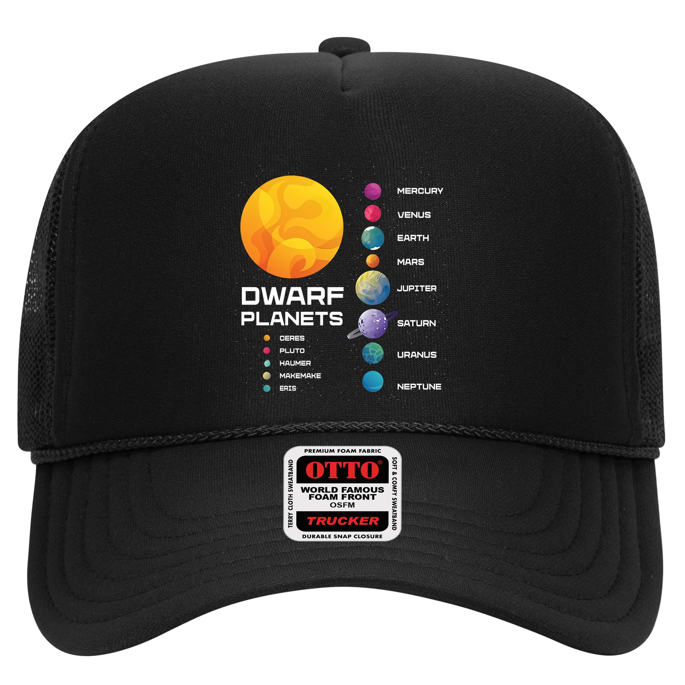 Dwarf Planets Space Astronaut Galaxy Mars Earth Venus Mercury Jupiter Hat