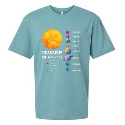 Dwarf Planets Space Astronaut Galaxy Mars Earth Venus Mercury Jupiter Sueded Cloud Jersey T-Shirt