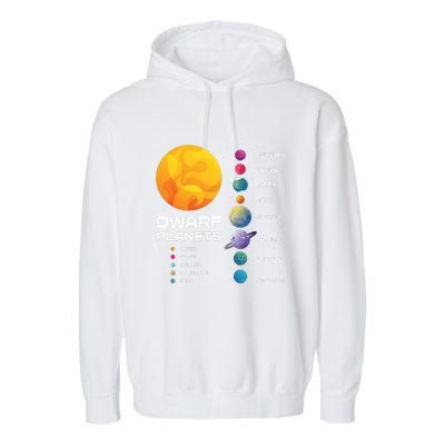 Dwarf Planets Space Astronaut Galaxy Mars Earth Venus Mercury Jupiter Garment-Dyed Fleece Hoodie