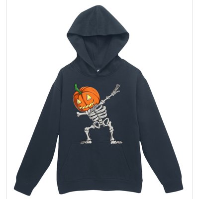 Dabbing Pumpkin Skeleton Halloween Meaningful Gift Dab Dance Skull Gift Urban Pullover Hoodie