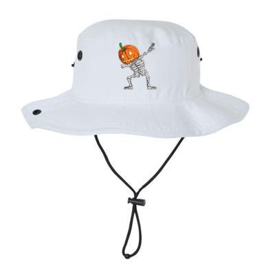 Dabbing Pumpkin Skeleton Halloween Meaningful Gift Dab Dance Skull Gift Legacy Cool Fit Booney Bucket Hat