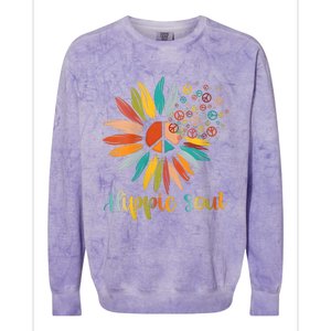 Daisy Peace Sign Hippie Soul Flower Lovers Gifts Colorblast Crewneck Sweatshirt