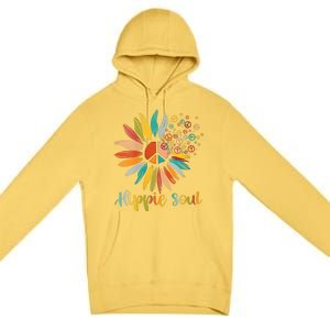 Daisy Peace Sign Hippie Soul Flower Lovers Gifts Premium Pullover Hoodie