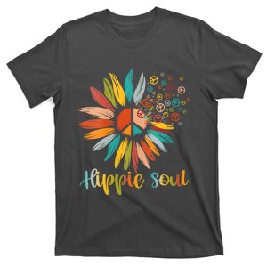 Daisy Peace Sign Hippie Soul Flower Lovers Gifts T-Shirt