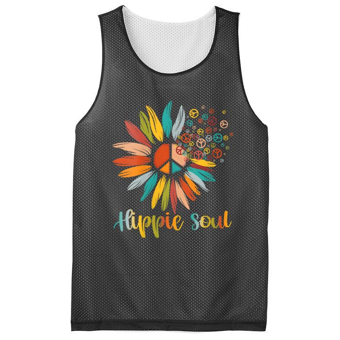 Daisy Peace Sign Hippie Soul Flower Lovers Gifts Mesh Reversible Basketball Jersey Tank