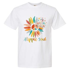 Daisy Peace Sign Hippie Soul Flower Lovers Gifts Garment-Dyed Heavyweight T-Shirt