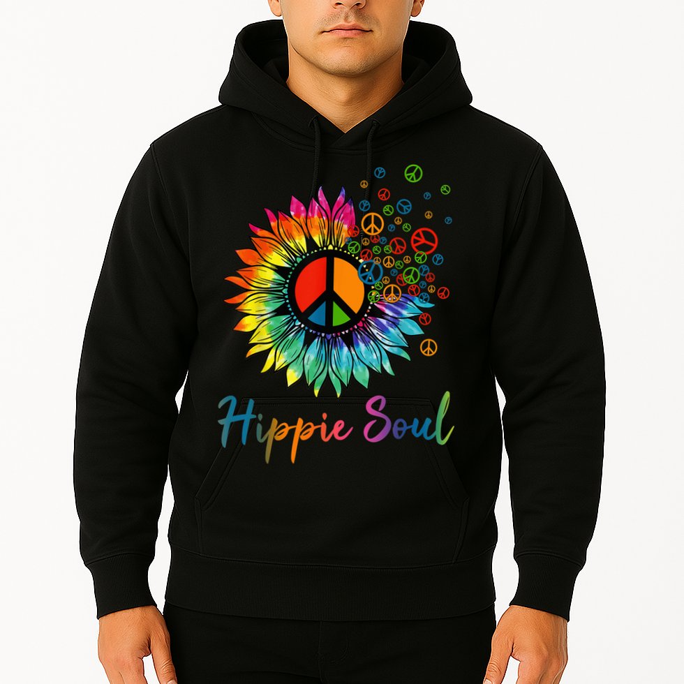 Daisy Peace Sign Hippie Soul Retro Hippie Flower Lovers Hoodie
