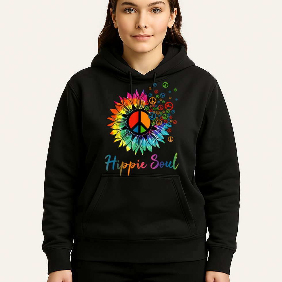 Daisy Peace Sign Hippie Soul Retro Hippie Flower Lovers Hoodie