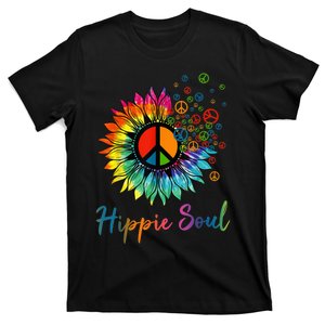 Daisy Peace Sign Hippie Soul Retro Hippie Flower Lovers T-Shirt