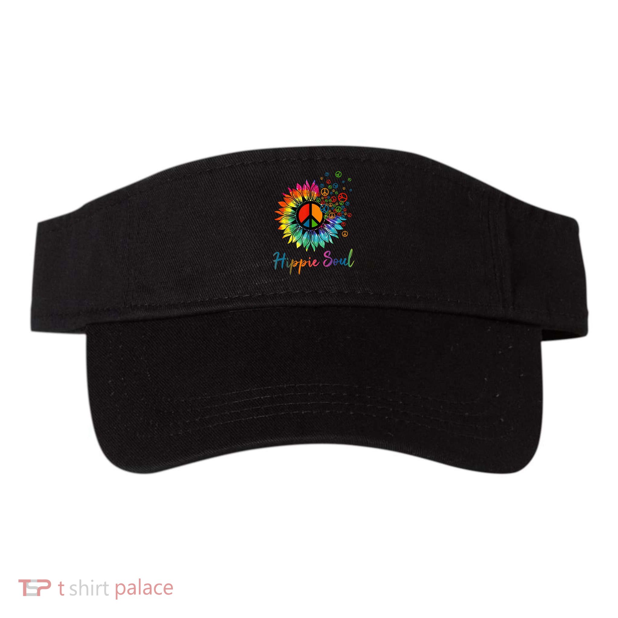 Daisy Peace Sign Hippie Soul Retro Hippie Flower Lovers Visor