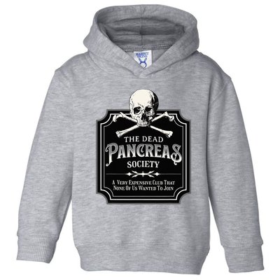 Dead Pancreas Society Type One Diabetes T1D Awareness Skull Toddler Hoodie