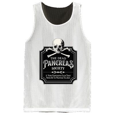 Dead Pancreas Society Type One Diabetes T1D Awareness Skull Mesh Reversible Basketball Jersey Tank