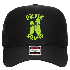 Dill Pickle Squad Pickle Squad High Crown Mesh Back Trucker Hat