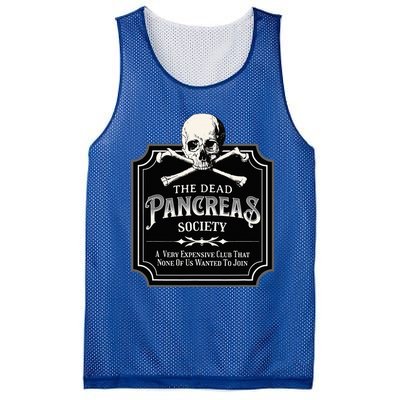 Dead Pancreas Society Type One Diabetes T1d Awareness Skull Mesh Reversible Basketball Jersey Tank