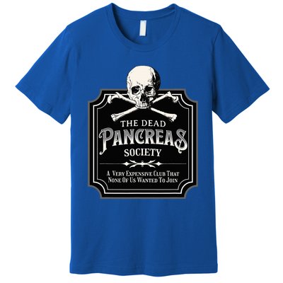 Dead Pancreas Society Type One Diabetes T1d Awareness Skull Premium T-Shirt