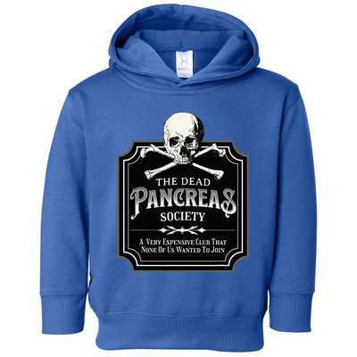 Dead Pancreas Society Type One Diabetes T1d Awareness Skull Toddler Hoodie