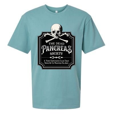 Dead Pancreas Society Type One Diabetes T1d Awareness Skull Sueded Cloud Jersey T-Shirt