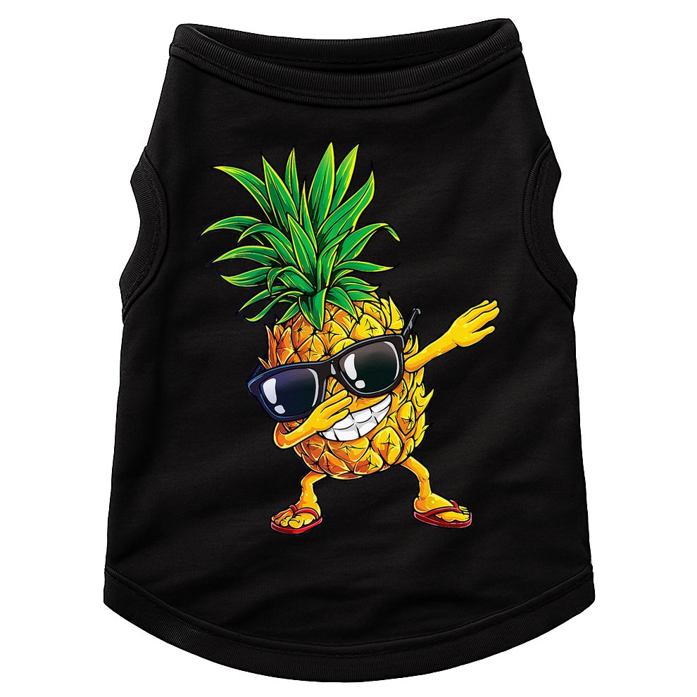 Dabbing Pineapple Sunglasses Aloha Beaches Hawaii Hawaiian Doggie Tank