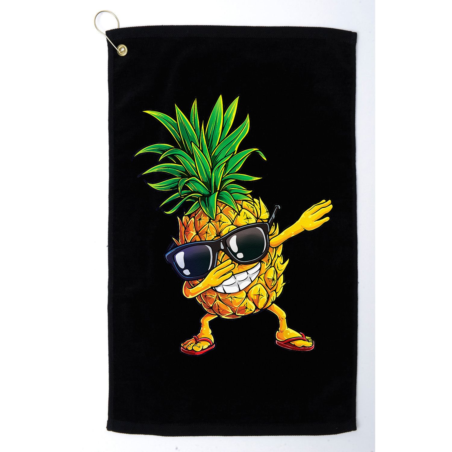 Dabbing Pineapple Sunglasses Aloha Beaches Hawaii Hawaiian Golf Towel