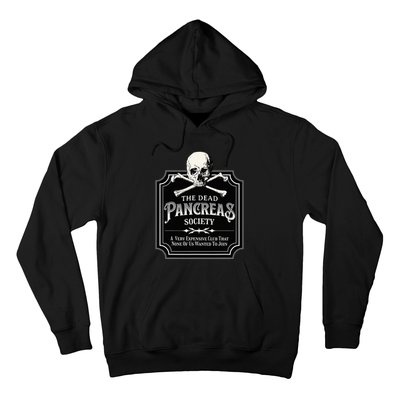 Dead Pancreas Society Type One Diabetes T1D Awareness Skull Hoodie