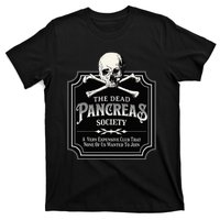 Dead Pancreas Society Type One Diabetes T1D Awareness Skull T-Shirt