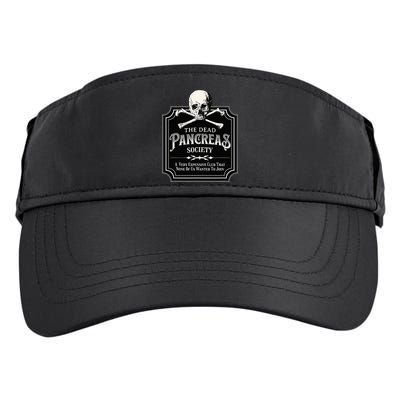 Dead Pancreas Society Type One Diabetes T1D Awareness Skull Adult Drive Performance Visor