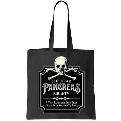 Dead Pancreas Society Type One Diabetes T1D Awareness Skull Bag