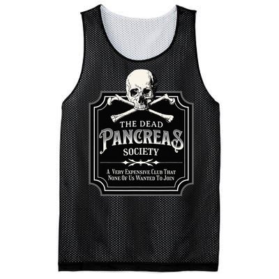 Dead Pancreas Society Type One Diabetes T1D Awareness Skull Mesh Reversible Basketball Jersey Tank