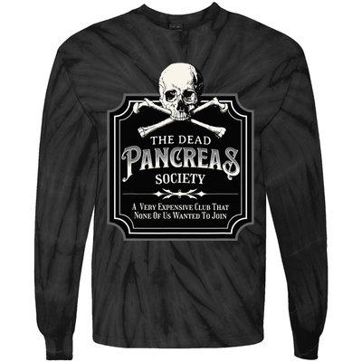 Dead Pancreas Society Type One Diabetes T1D Awareness Skull Tie-Dye Long Sleeve Shirt