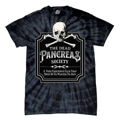 Dead Pancreas Society Type One Diabetes T1D Awareness Skull Tie-Dye T-Shirt