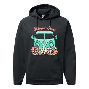 Daisy Peace Sign Hippie Soul Flower Lovers Gifts Performance Fleece Hoodie