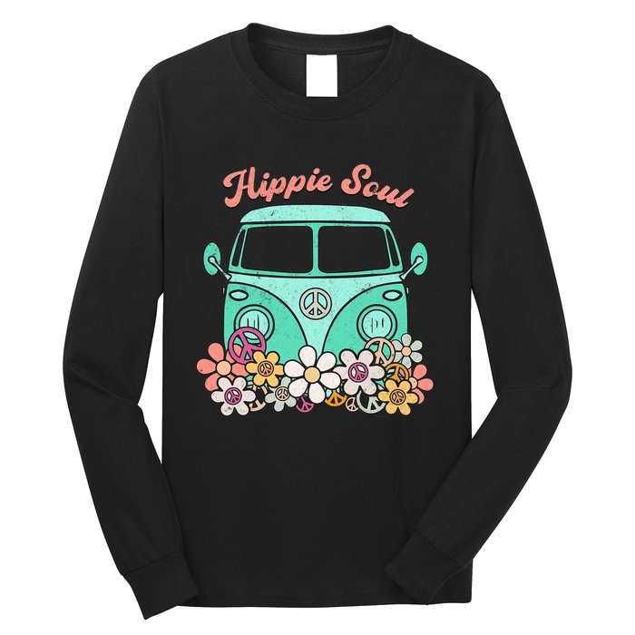 Daisy Peace Sign Hippie Soul Flower Lovers Gifts Long Sleeve Shirt