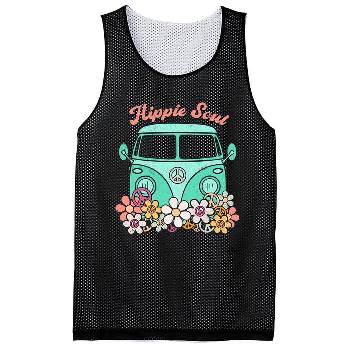 Daisy Peace Sign Hippie Soul Flower Lovers Gifts Mesh Reversible Basketball Jersey Tank