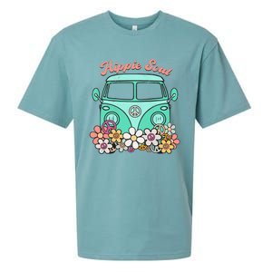 Daisy Peace Sign Hippie Soul Flower Lovers Gifts Sueded Cloud Jersey T-Shirt