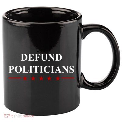 Defund Politicians Simple Logo 11oz C Handle Ceramic Mug