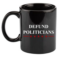 Defund Politicians Simple Logo 11oz C Handle Ceramic Mug