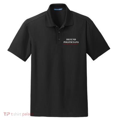 Defund Politicians Simple Logo Dry Zone Grid Polo