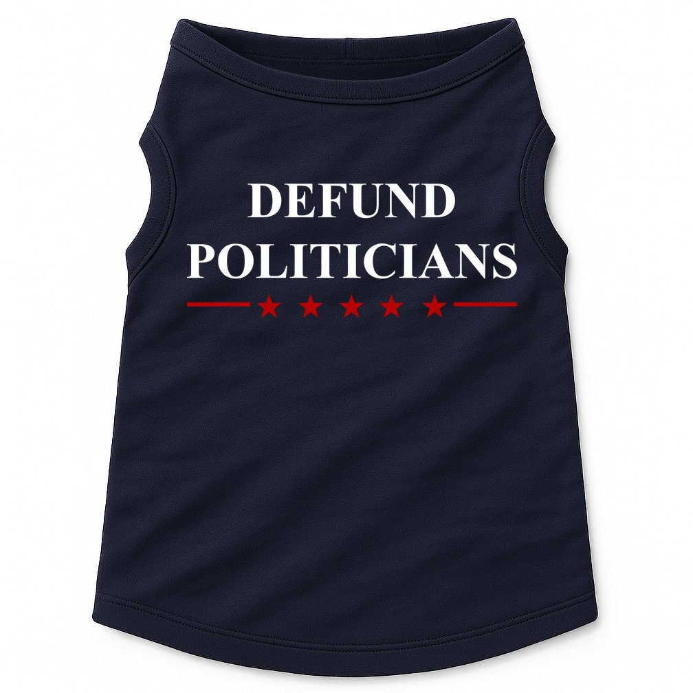 Defund Politicians Simple Logo Doggie Tank