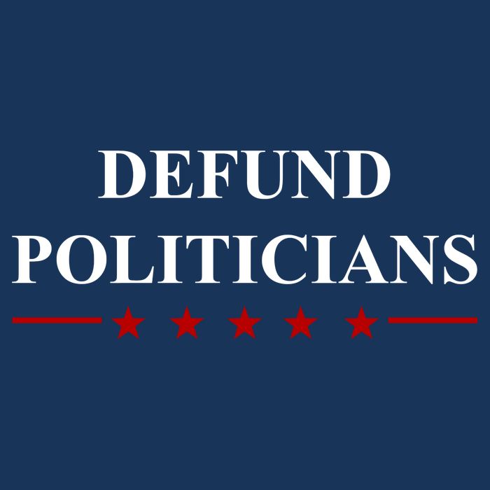 Defund Politicians Simple Logo Tall T-Shirt