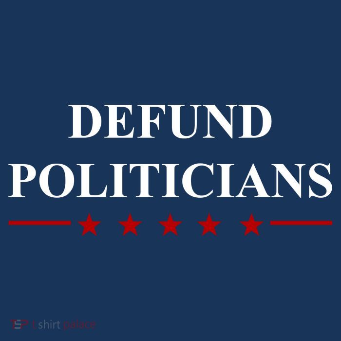 Defund Politicians Simple Logo Premium T-Shirt