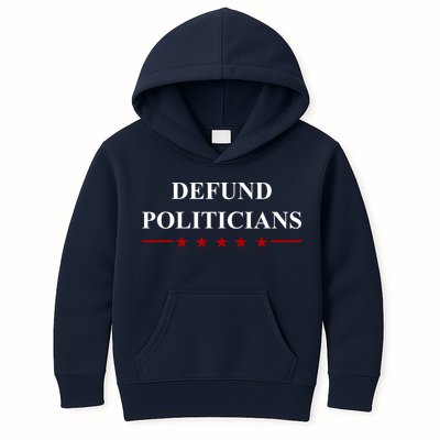 Defund Politicians Simple Logo Kids Hoodie