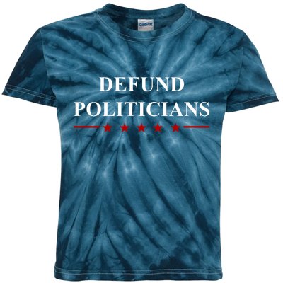 Defund Politicians Simple Logo Kids Tie-Dye T-Shirt